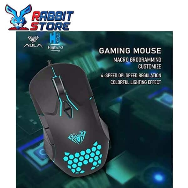 AULA F809 Wired USB Backlit Gaming Mouse2 |