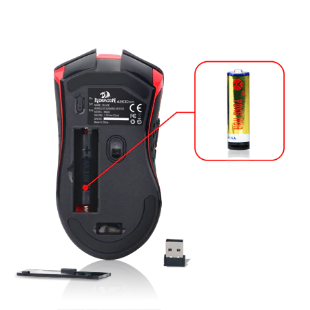 Redragon M692 BLADE Wireless 9 Button Programmable Gaming Mouse2