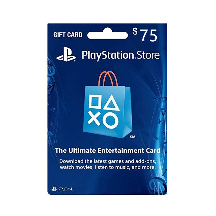 Gift Card 75 PlayStation Store Dollar USA