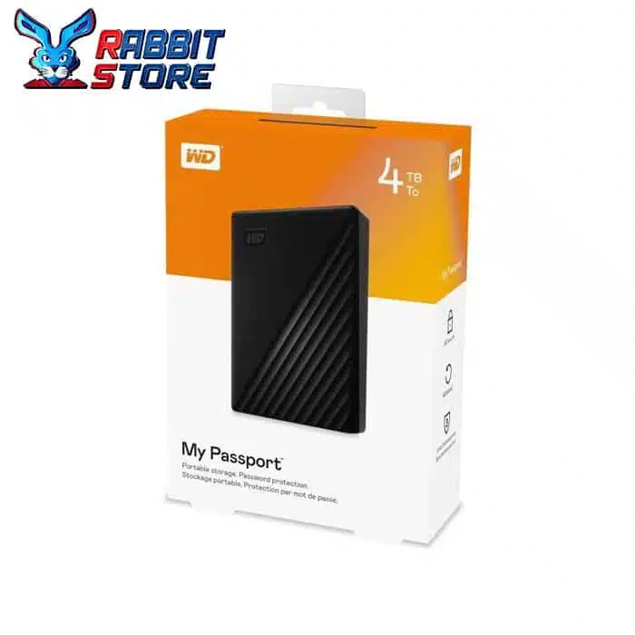 WD 4TB My Passport Portable External Hard Drive