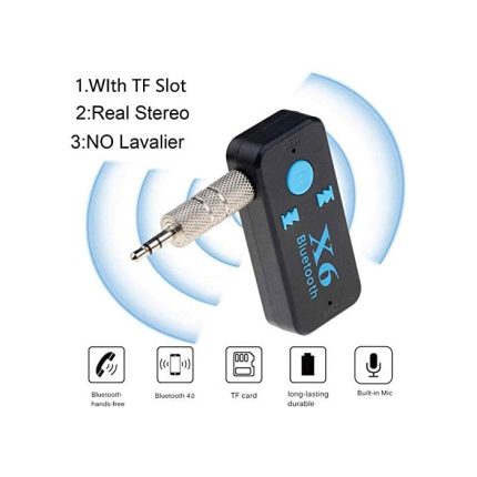 X6 Wireless Bluetooth Receiver 3.5 mm Audio Adapter