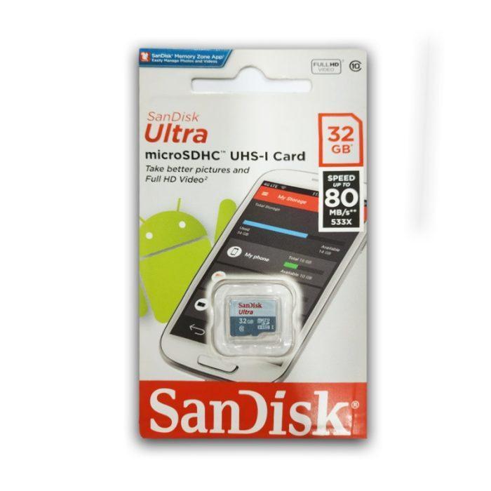 Sandisk Ultra microSDHC UHS-I Memory Card 32GB