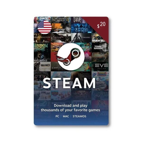 Steam Gift Card 20 USA