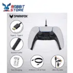 Sparkfox PlayStation 5 Premium Braided Data and Charge Cable