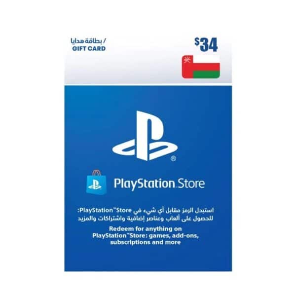Gift Card 34$ PlayStation Store OMAN