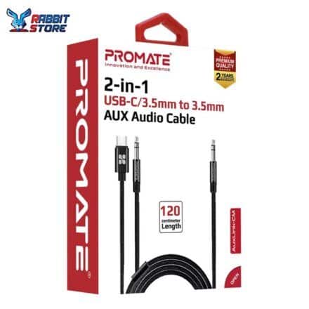 Promate AUX Link-CM  2 in 1 Headphone Jack Adapter