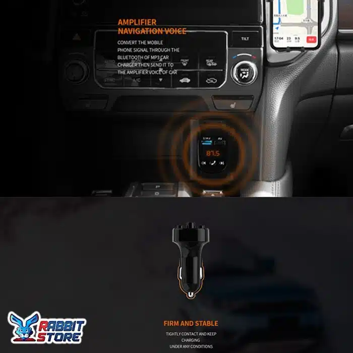 Recci RCC-N02 Bluetooth Car Kit with FM Transmitter 3.1A max