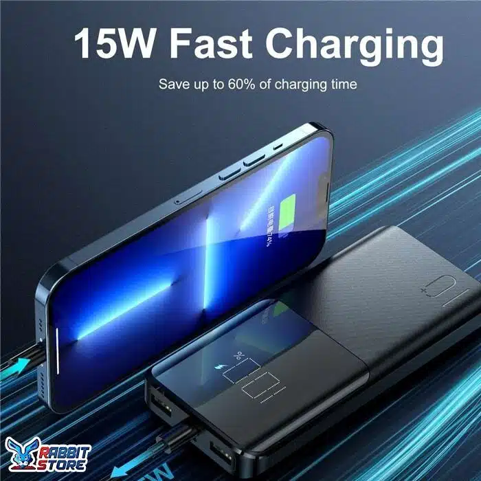 JOYROOM JR-T013 15W 10000mAh Fast Charging Power Bank - Black