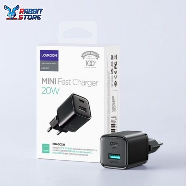 Joyroom L-QP207 Mini Fast Charger 20W-BLACK