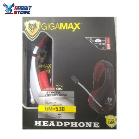 Gigamax GM530 pin Stereo Wired Headphones whitered