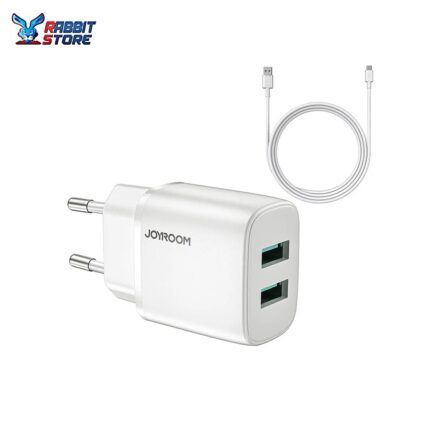 joyroom L-2A123 2.4A Dual ports mini fast charger with cable