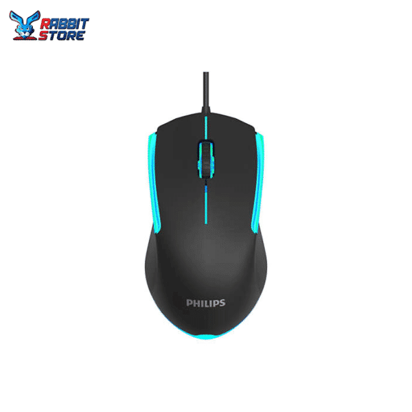 PHILIPS SPK9314 Wired Gaming Mouse Black Blue