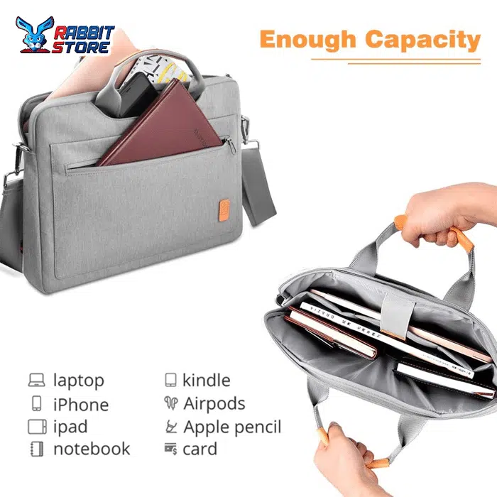Wiwu Pioneer Shoulder Bag 15.6inch Laptop Grey
