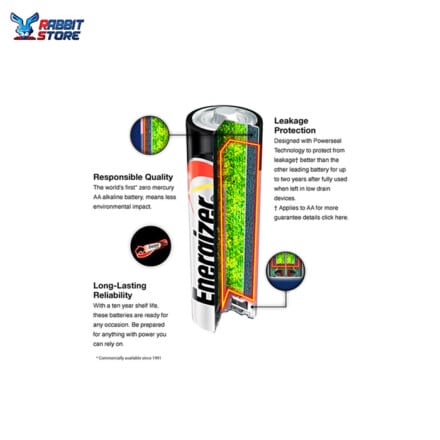 Energizer 3 AA Max + 1 Free -Battery Silver/Black