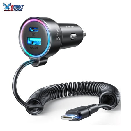 Joyroom 3-in-1 Wired Car Charger (Type-C)