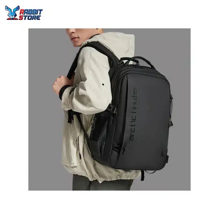 ARCTIC HUNTER B00530 CHS Stylish Casual Waterproof 15.6-Inch Laptop Oxford Fabric Backpack Bag, Black