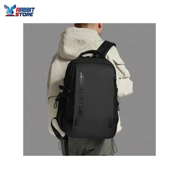 ARCTIC HUNTER B00530 CHS Stylish Casual Waterproof 15.6-Inch Laptop Oxford Fabric Backpack Bag, Black