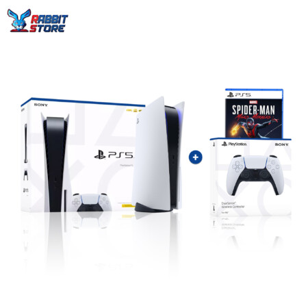 Sony PlayStation 5 CD Version 825GB Ibs warranty + Controller DualSense Ps5+ Marvel’S Spider-Man Miles Morales