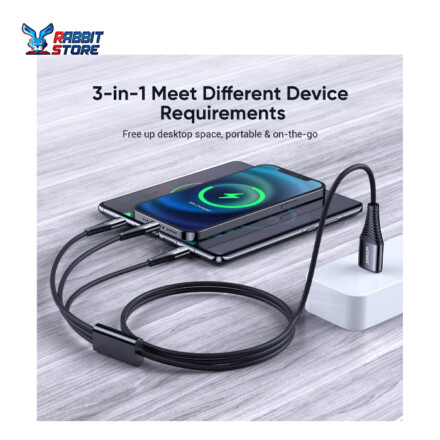 JOYROOM S-1230G4 3 In 1 Charging Cable (iPhone + Type C + Micro) 1.2M