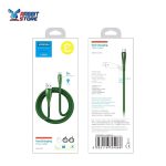 Joyroom S-M393 Simple Series X Light 5A Fast-Charge Micro data Cable, 1M - Green