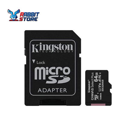 Kingston 64GB micSDXC Canvas Select Plus 100R A1 C10 Card ADP SDCS264GB black