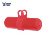 Miniso DS-2076 Silicone Dual Horn Bluetooth Speaker With Handle- Red