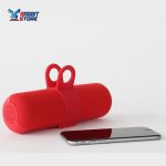 Miniso DS-2076 Silicone Dual Horn Bluetooth Speaker With Handle- Red
