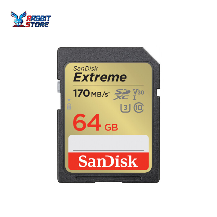 SANDISK EXTREME SDXC 64GB 170MB UHS-I MEMORY CARD