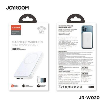 Joyroom JR-W020 20W Magnetic Wireless Mini Power Bank (White)