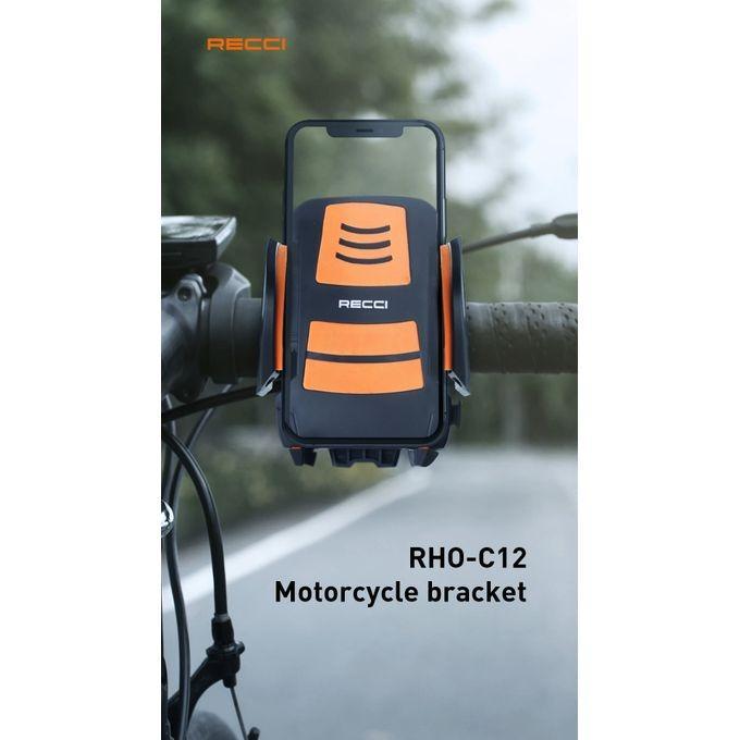 Recci Bicycle Phone Holder (RHO-C12) - Black and Orange