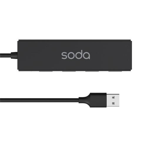 Soda (SH100) USB 2.0 AM to 4 ports (Black)