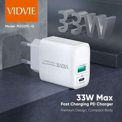 VIDVIE PD 33W & QC 4.0 USB CHARGER PLE237-Q