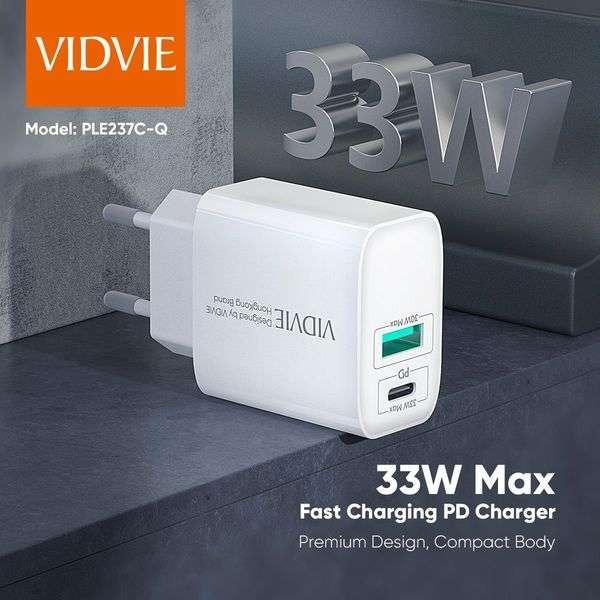 VIDVIE PD 33W QC 4.0 USB CHARGER PLE237 Q |