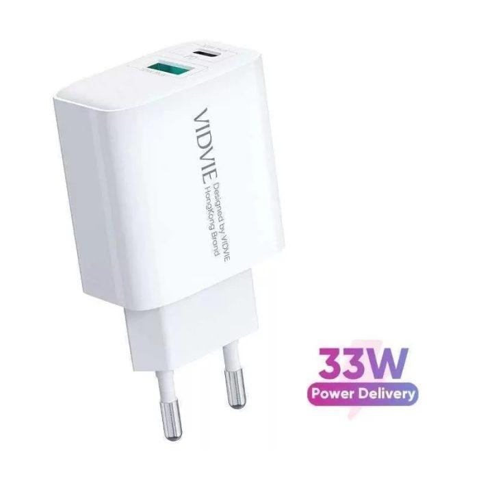 VIDVIE PD 33W and QC 4.0 USB CHARGER PLE237-Q – Lightning Cable