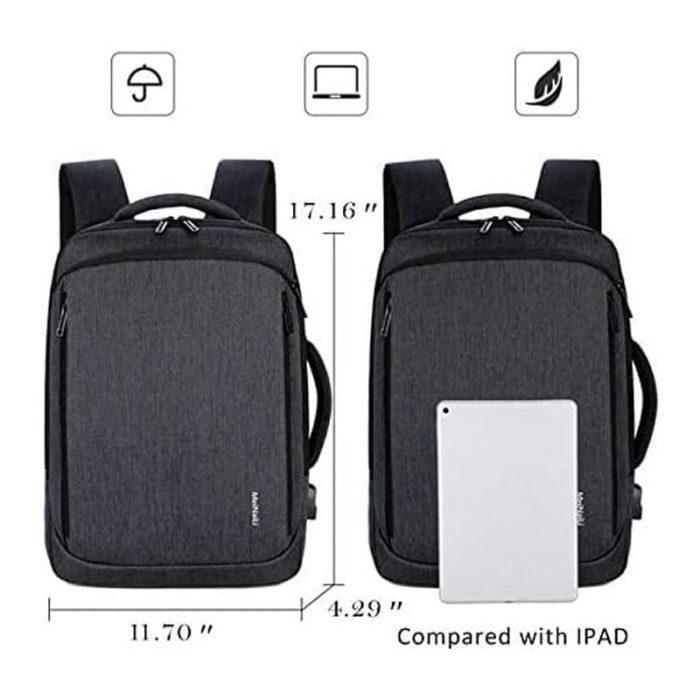 Meinaili 023 Business Laptop Backpacks anti thief Travel Bag with USB Grey 4 |