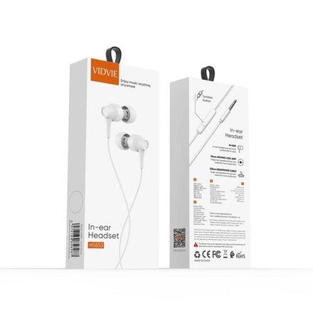 VIDVIE In-ear Headset HS653 (White)