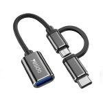 Yesido (GS02) 2 IN 1 OTG USB2.0 Super Fast Data Transmission (black)