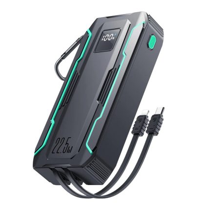 Joyroom Jr-L018 20000mAh 22.5W Outdoor Power Bank with Lightning and Type-c Dual Cables ( Black )