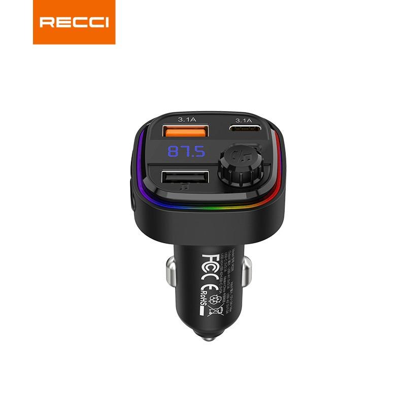 Recci RQ08 Charger Multi Functional With FM 15W15W Black 1 |