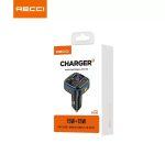 Recci RQ08 Charger Multi-Functional With FM 15W+15W – Black