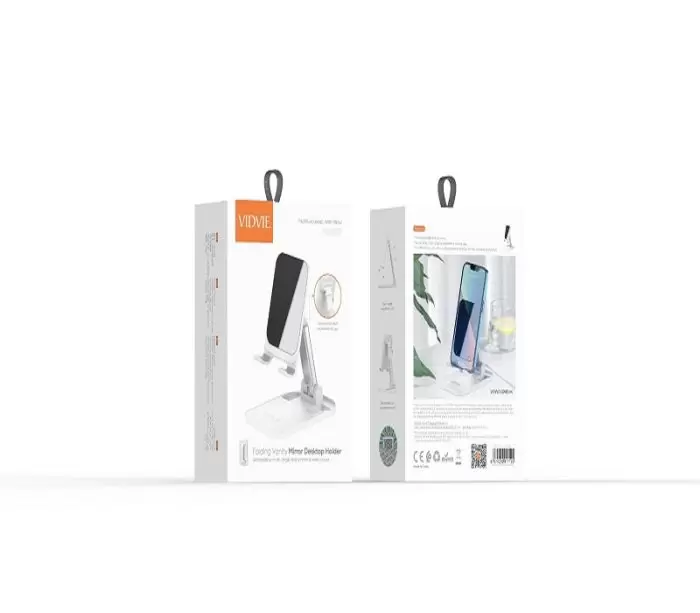 VIDVIE HC1527 Folding Vanity Mirror Desktop Holder Silver 1 |