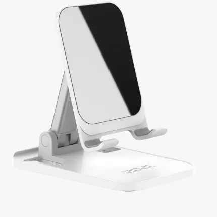 VIDVIE HC1527 Folding Vanity Mirror Desktop Holder -Silver