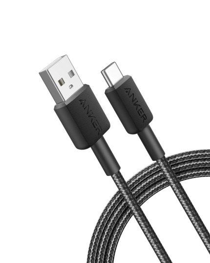 Anker 322 USB-A to USB-C Cable ( 3ft Braided - 0.9m ) - Black