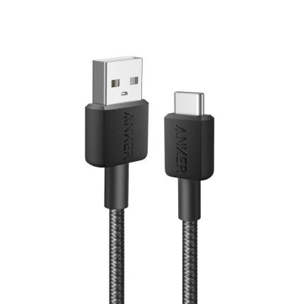 Anker 322 USB-A to USB-C Cable ( 3ft Braided - 0.9m ) - Black