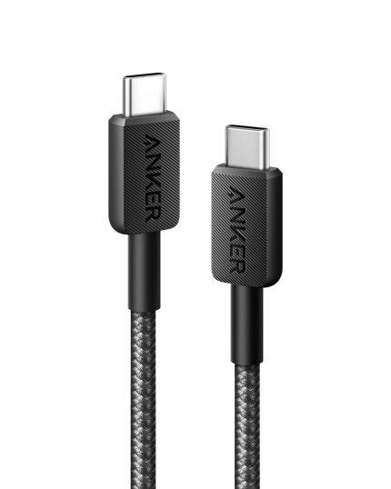 Anker 322 USB-C to USB-C Cable ( 3ft Braided - 0.9m ) - Black