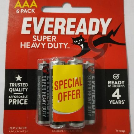 Eveready Batteries AAA 6 Pack - 1.5V