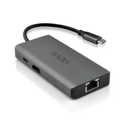 VIDVIE HUB02 4-in-1 HUB Docking Station 100W ( Dark Grey )