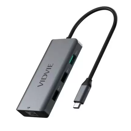 VIDVIE HUB02 4-in-1 HUB Docking Station 100W ( Dark Grey )