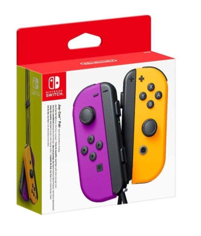 Joy Con Gamepad Nintendo Switch Fortnite Neon Purple Orange 1 |