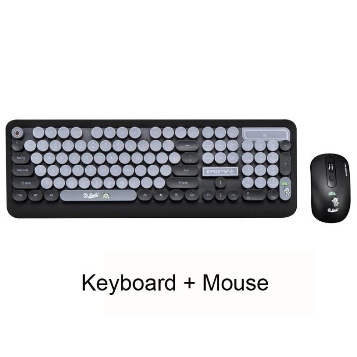 PSP Y K68 Punk Wireless Keyboard and Mouse Combo Black |